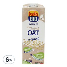 이솔라비오 유기농 귀리 음료, 1L, 6개