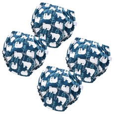 스타도어 유아용 큐트패턴 배변팬티 2p 세트, 백곰, 3개