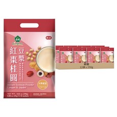 薌園 紅棗桂圓豆漿粉, 250g, 12袋