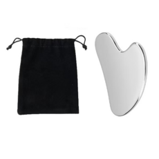 Angmet 臉部身體按摩刮痧板, 銀色, 1個