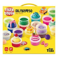 MY LITTLE TIGER 老虎黏土迷你50色組, 1組, 原色組合, 28g
