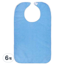 스카위즈 조절식 식사 보조 앞치마, 블루, 6개