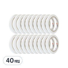 EMPIRE 雙面膠帶 10mm x 10m, 白色半透明, 40入