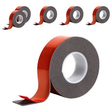 Skora 超強力泡棉雙面膠帶 戶外用 灰色 1.9cm x 2m, 6個