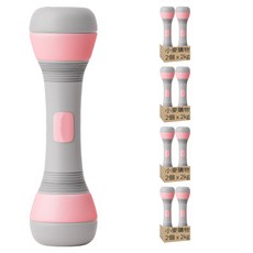 小麥購物 可調式啞鈴 L703 粉色, 8個, 2kg