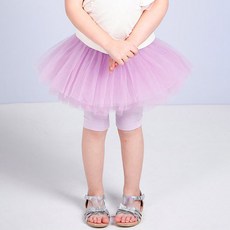 JELISPOON 女童假兩件式5分內搭褲芭蕾舞裙