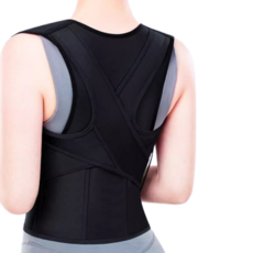 蒙利科 舒適透氣養成良好姿勢矯正帶 黑色, 1個