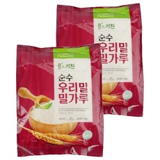 풀스키친 순수 우리밀 밀가루 1등급, 500g, 2개