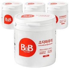 B&B 幼兒用小蘇打粉, 500g, 4個