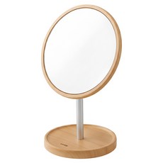 WESSEN 圓形托盤桌鏡, 原木色