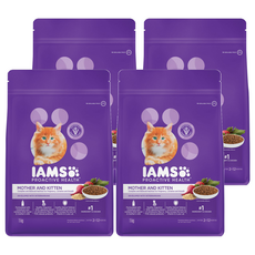 IAMS 愛慕思 健康優活 幼貓與懷孕母貓營養配方乾糧, 1kg, 4袋