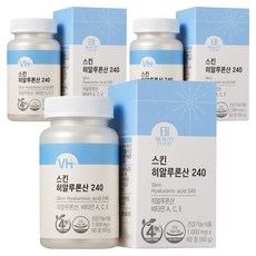 BEAUTY FOOD 玻尿酸&維生素複方錠240 60g, 60顆, 3罐