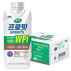 셀렉스 프로핏 스포츠 초콜릿, 330ml, 12개