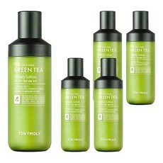 TONYMOLY The Chok Chok綠茶水潤乳液, 160ml, 5瓶