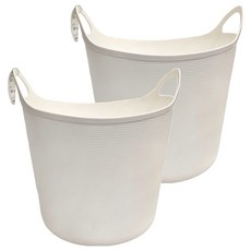 inomata 置物收納籃, 白色, 2個, L