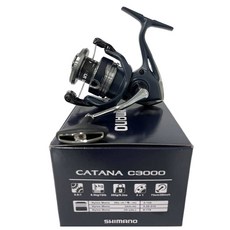 SHIMANO CATANA 魚線捲線器, 銀色 + 海軍藍, C3000FE