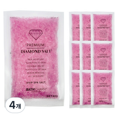 바스참 다이아몬드 솔트 입욕제 벚꽃, 800g, 4개