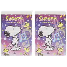 PEANUTS 史努比 繽紛系列 萬用MEMO本 SCDM70-1, 音符, 2個, 1本