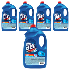 비트 딥클린 파워 일반 드럼겸용 세탁세제 리필, 4L, 5개