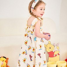 mollimelli friends 迪士尼女童款小熊維尼週末連身睡衣