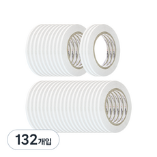 EMPIRE 工業用雙面膠帶 5mm x 30m, 白色半透明, 132入