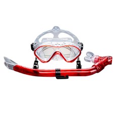 beend BN-607 兒童高端矽膠呼吸管套組, 紅色的