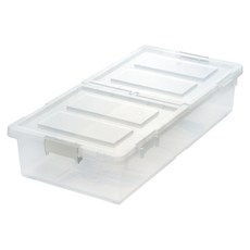 JEJ ASTAGE 連結式床下雙開收納箱 27L, 淨透, 1個