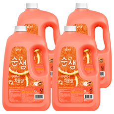 순샘 구연산 자몽향 주방세제, 4개, 3L