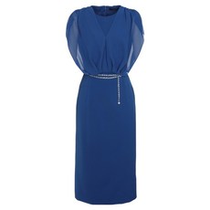 미니멈 드레이프 쉬폰 원피스