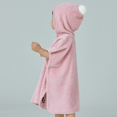 코니 이지바스 후드타올 1-2세 85cm, 스모키핑크, 1개