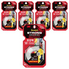 3M Scotch 3M 超強力多用途泡棉雙面膠帶 平面用 UP115, 5個