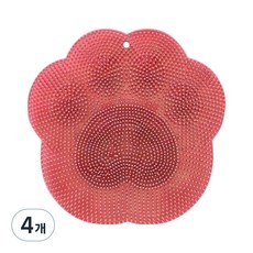Maket Gamseong 浴室矽膠足部刷, 類型1, 4個, 1入