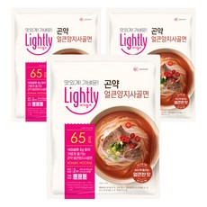 라이틀리 곤약 얼큰양지사골면 2인분, 424g, 3개
