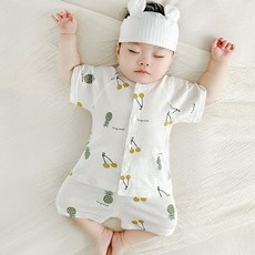 嬰幼兒透氣涼爽夏季網眼短袖家居服上下套裝