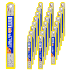 Alpha 不鏽鋼直尺 STR-15, 混合顏色, 24個