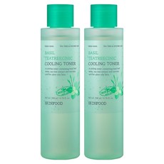 스킨푸드 바질 티트리시닉 쿨링 토너, 200ml, 2개