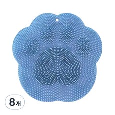 마켓감성 욕실 실리콘 풋브러쉬, 타입2, 8개, 1개입
