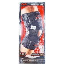 MCDAVID 交叉式綁帶多軸心鉸鍊護膝, 黑色, 1個