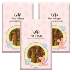 Pet Village PV空氣肉醬耐咬棒 3入 狗狗潔牙零食 無添加 高蛋白 台灣製造, 牛肉鮭魚, 80g, 3個