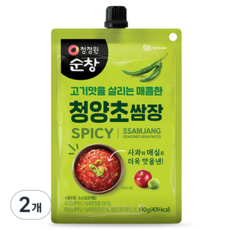 청정원순창 청양초쌈장, 190g, 2개