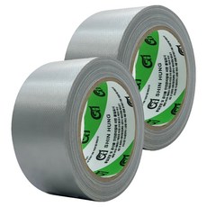 Shin Hung 棉質膠帶 銀色 48mm x 25m, 2個