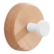 居家實木掛鉤 LV55-2, 1個, 原木色