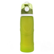 ZEN ZHOU 仁舟淨塑 捲捲矽水瓶 2.0款 750ml 耐冷熱耐酸鹼, 大地綠, 1盒