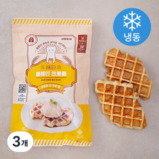 신라명과 오갓빵 플레인 크로플 (냉동), 160g, 1개입, 3개