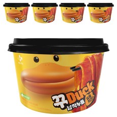 CJ제일제당 꾸덕 납작누들 숯불치킨맛 190.5g, 5개