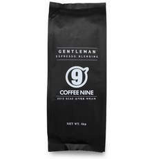 COFFEE NINE 9號濃縮混合咖啡豆, 未研磨, 1公斤, 無粉碎