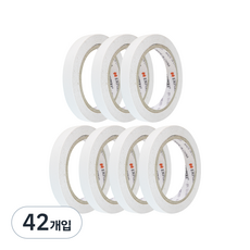 엠파이어 양면테이프 15mm x 20m, 화이트 반투명, 42개입