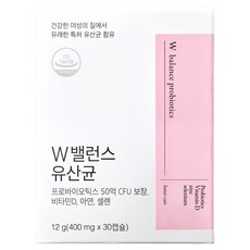 럭키클로버 여성용 W밸런스 유산균 질유산균 12g, 1개, 30캡슐