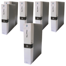 Youngoh Indox A4 資料夾 100頁, 黑色, 6個