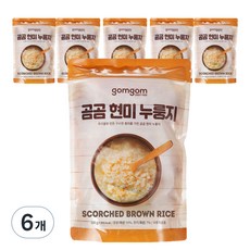 gomgom 糙米鍋巴, 500g, 6個